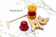 Handmade Traditional Toy | Ulte Pulte - Mini - Ki ( Set of 5 blocks)