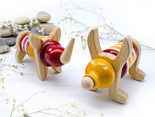 Handmade Traditional Toy | Ulte Pulte - Twin ( Set of 10 Blocks ) ~ KiRi 