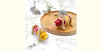 Handmade Traditional Toy | Ulte Pulte - Twin ( Set of 10 Blocks ) ~ KiRi 