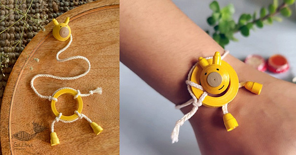 Buy Ghumakkad Jaggu ki Jhappi Paper Quilling Rakhi Indian