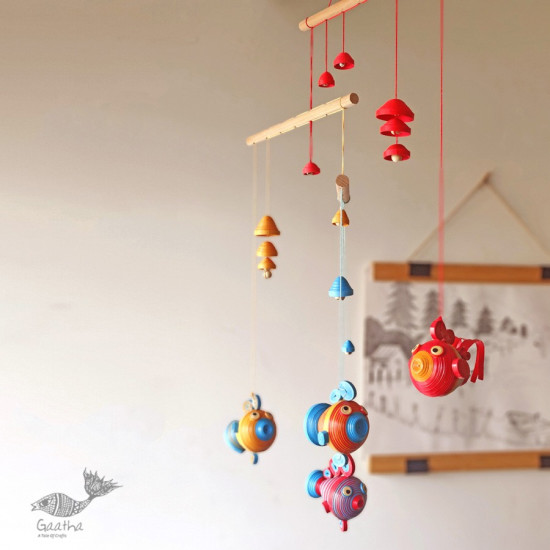 shop Handmade Paper Quilling Hanging - Budbud Buddies | Three Tier