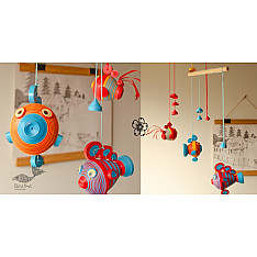 Budbud | Paper Quilling Hanging - Budbud Buddies | Two Tier