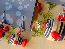 Budbud | Paper quilling -  Mismatched Earring | Gola and Nila