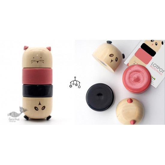 shop Handmade Toy - Wooden Lotpot Billoo + Pandu