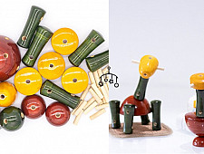 Handmade Wooden Toy - Gola Dandi