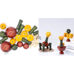 Handmade Wooden Toy - Gola Dandi