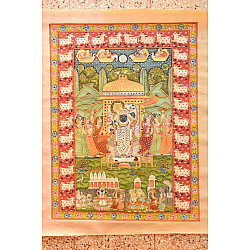 Pichwai Paintings of Nathdwara | Shrinath ji  (23.5" x 17.5")