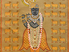 Pichwai Paintings of Nathdwara | Gopashtami  (26.5" x 17.5")