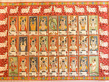 Pichwai Paintings of Nathdwara | Swarup of Shrinath ji  (23.5" x 35")