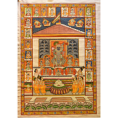 Pichwai Paintings | Annakut Darshan Painting (36" x 24") 7