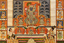 Pichwai Paintings | Annakut Darshan Painting (36" x 24") 7