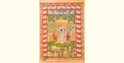 Pichwai Paintings of Nathdwara | Shrinath ji  (23.5" x 17.5")