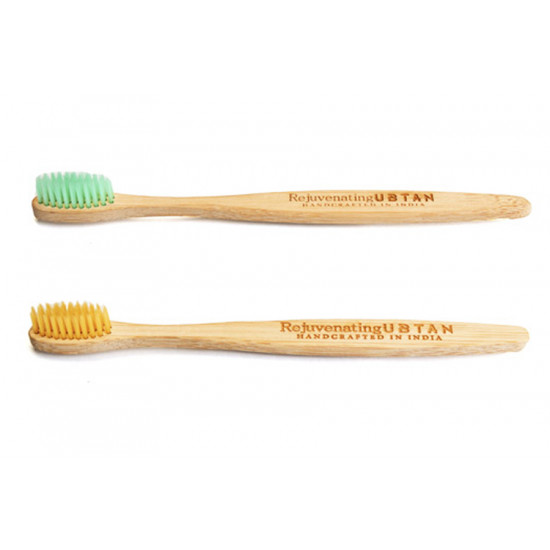 Ubtan ☘ Bamboo Tooth Brush ☘ 17 { Pack of 2 }