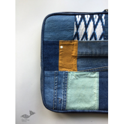 Zero Waste | Blues Denim Patchwork Laptop Sleeve