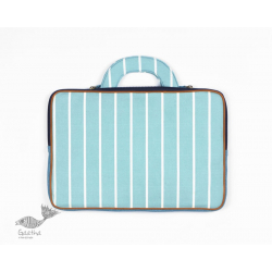 Zero Waste | Blue & White Laptop Sleeve