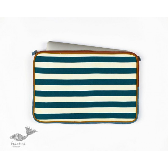 shop Striped Laptop Sleeve - Upcycled-fabric