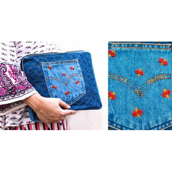 shop Denim Ipad Kindle Sleeve