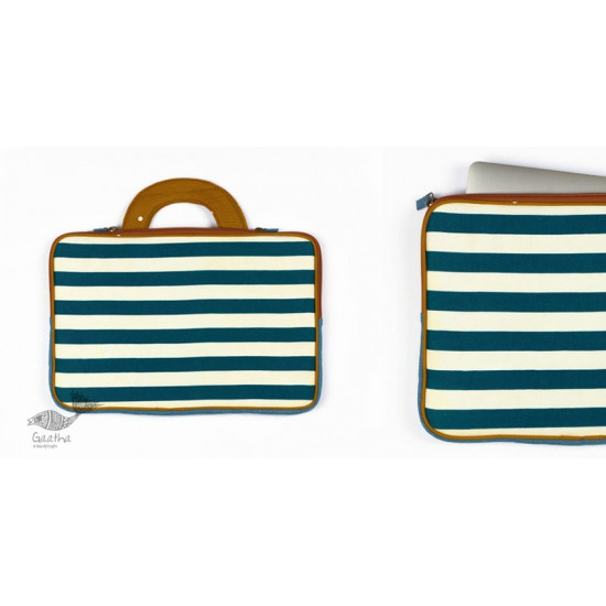 shop Striped Laptop Sleeve - Upcycled-fabric