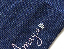 Zero Waste ~ Denim Drawstring Backpack