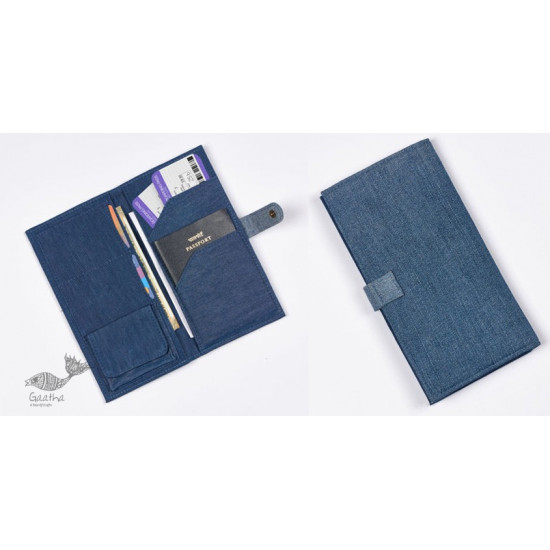 shop Upcycled Denim Itinerary Wallet