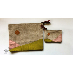 Zero Waste ~ Jute Vanity Pouch (Set of 2)