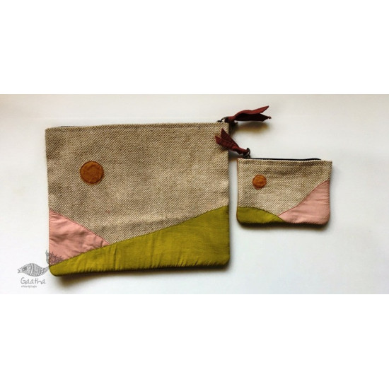 shop Jute Vanity Pouch (Set of 2)