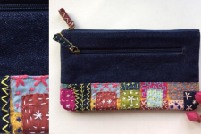 Zero Waste ~ Sashiko Stationery Pouch