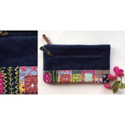 Zero Waste ~ Sashiko Stationery Pouch