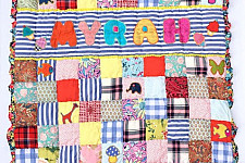 Zero Waste ✯ Applique Baby Quilt (100 x 120 cms.)