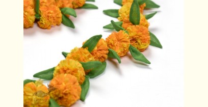 Zero Waste Hangings ~ Fabric Marigold Flower String