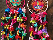 Zero Waste Hangings ~ Floral Dreamcatcher