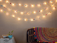 Zero Waste Hangings ~ Dreamy Fairy Pom Pom Series Lights