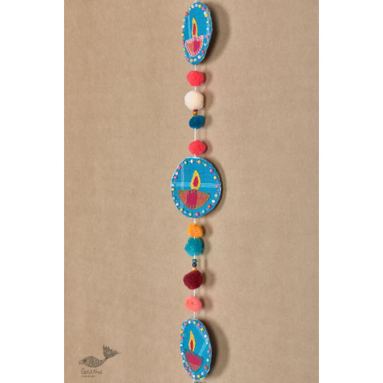 shop Pom Pom Diya hanging String