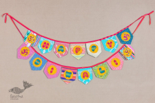 Zero Waste Hangings ~ Happy Diwali Bunting / Fabric Toran