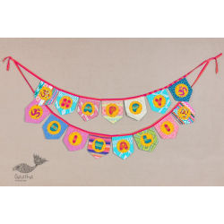 Zero Waste Hangings ~ Happy Diwali Bunting / Fabric Toran