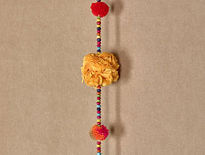 Zero Waste Hangings ~ Upcycled Beaded Pom Pom String