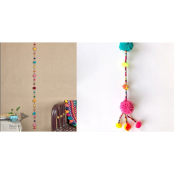 Zero Waste Hangings ~ Beaded Pom Pom String