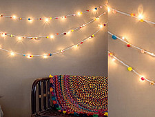 Zero Waste Hangings ~ Dreamy Fairy Pom Pom Series Lights