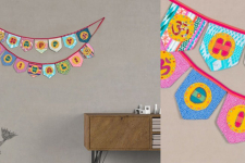 Zero Waste Hangings ~ Happy Diwali Bunting / Fabric Toran