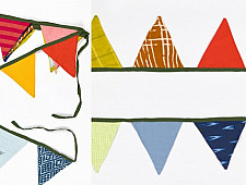 Zero Waste Hangings ~ Upcycled Rainbow Buntings