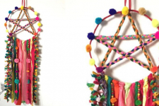 Zero Waste Hangings ~ Star Dreamcatcher