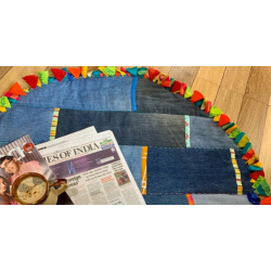 Zero Waste ✯ Denim Patched Rug