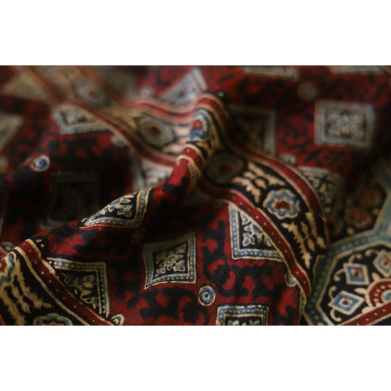 देविका ❋ Ajrakh Modal Silk Saree { with Blouse } ❋ 15