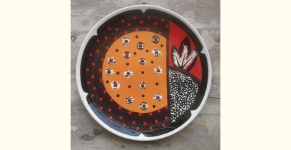 Art for Desserts | Hand Painted Wall Plate (Set of 5) -  African Art 