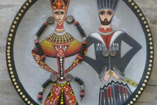 Art for Desserts | Hand Painted Wall Plate - Armenian Art 