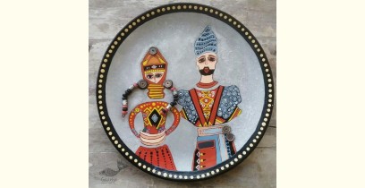 Art for Desserts | Hand Painted Wall Plate - King and Queen in Armenian Art
