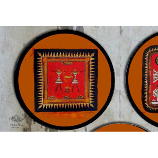 shop Hand Painted Wall Plate (Set of 5)- Orissa