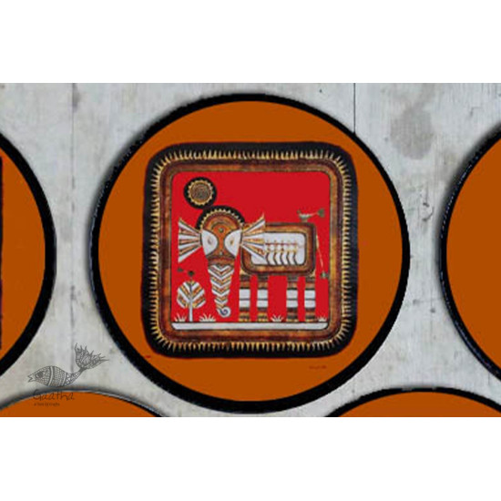 shop Hand Painted Wall Plate (Set of 5)- Orissa