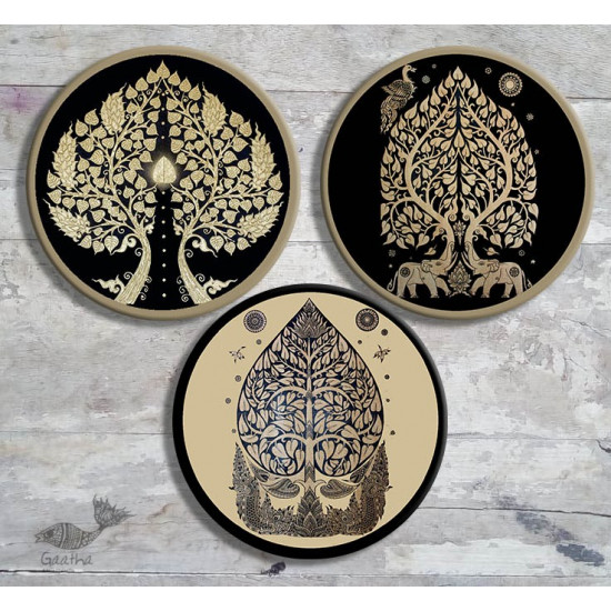 shop Hand Painted Wall Plate (Set of 5) Thai Plates