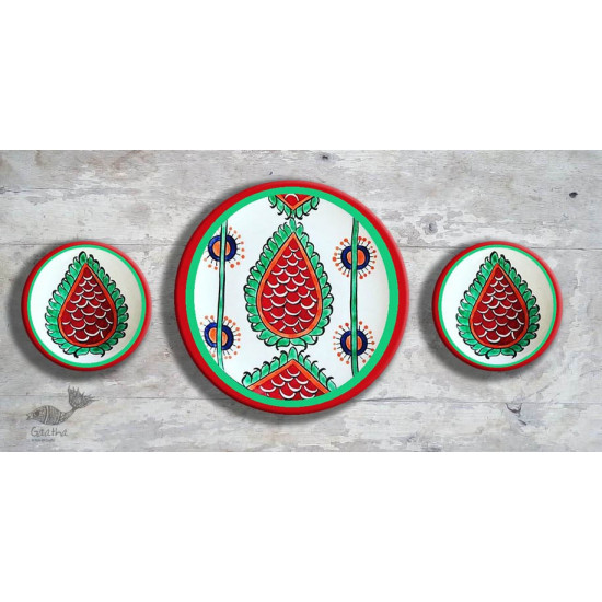 shop Hand Painted Wall Plate (Set of 5) Thai Plates